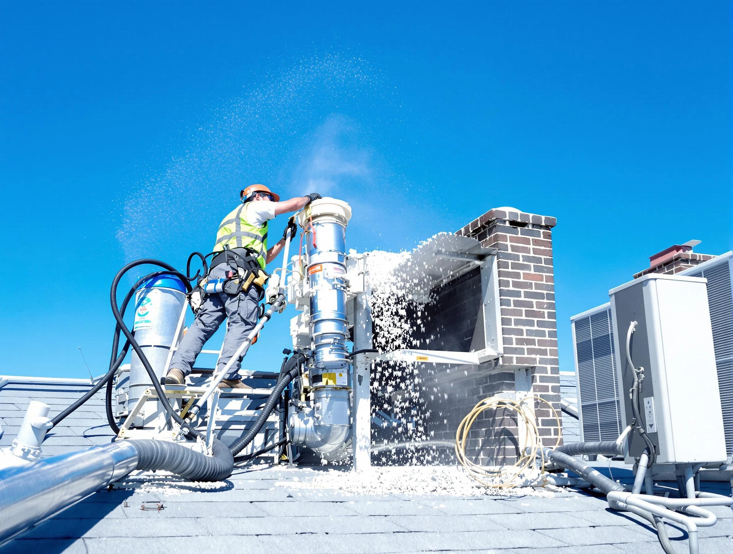 Expert roof dryer vent cleaning by Perry Dryer Vent Cleaning in Perry