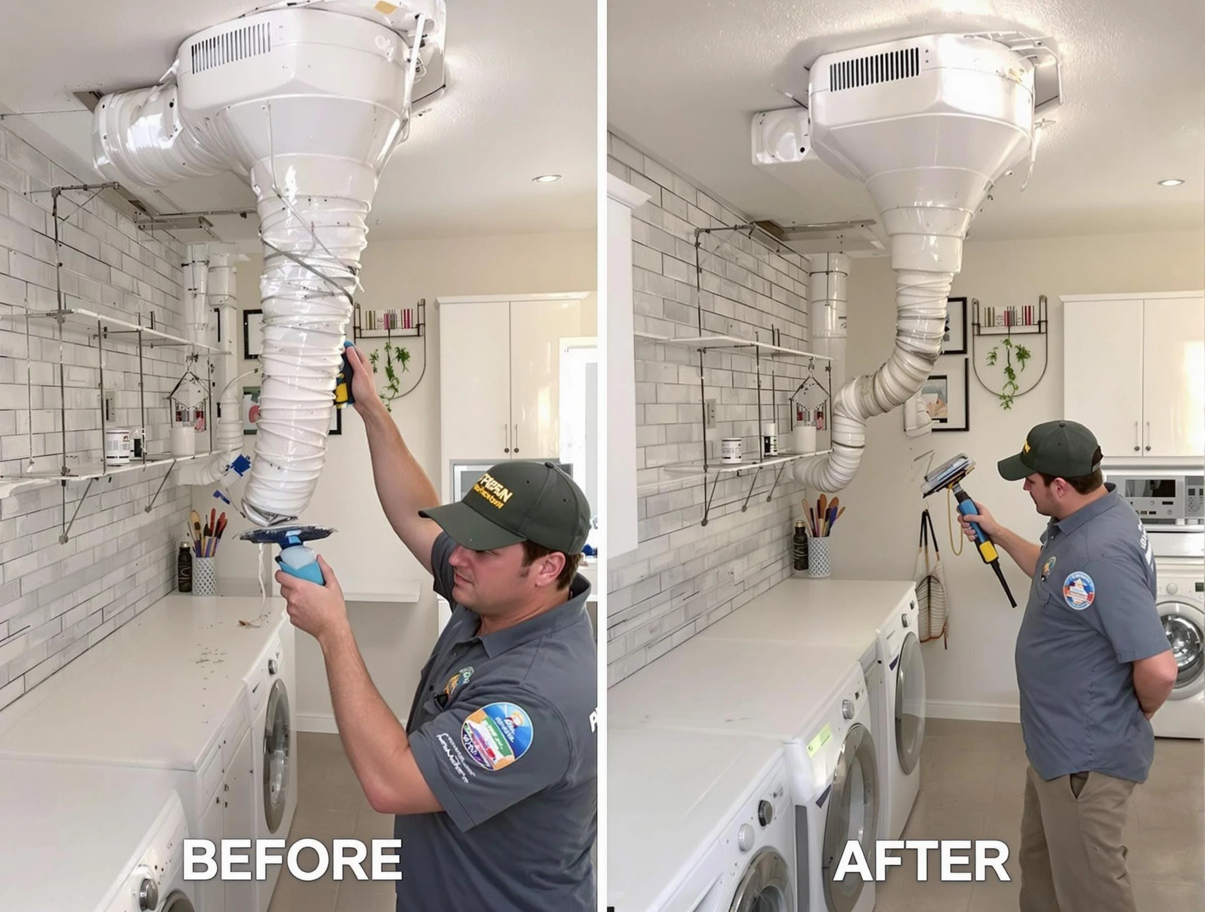 Professional dryer exhaust vent cleaning by Perry Dryer Vent Cleaning in Perry