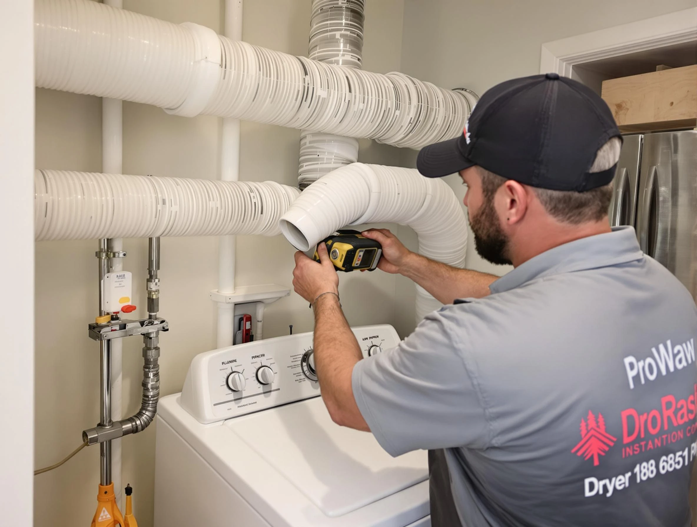 Professional dryer vent hose installation by Perry Dryer Vent Cleaning in Perry